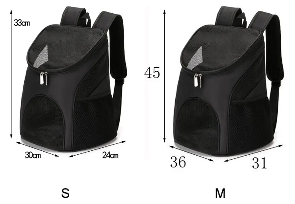 Portable Cat Carrier Dog Pet Backpack Large Space Gridding Breathable Window Travel Pet Puppy Carries Foldable Small Dog Cat Bag-66