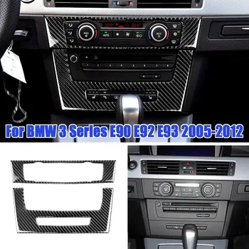

Car Styling Air Conditioning CD Panel Decorative Cover Trim Auto Interior Accessories Sticker For BMW E90 E92 E93 3 Series
