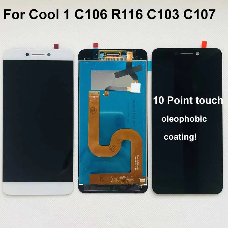 Оригинальный ЖК-дисплей для Cool1 Dual C106 R116 C103 сменный кодирующий преобразователь