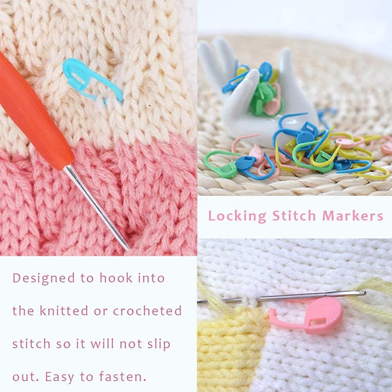 1set tricoter Accessoires À faire soi-même tricoter Outils Set Crochet Hook Stitch We 