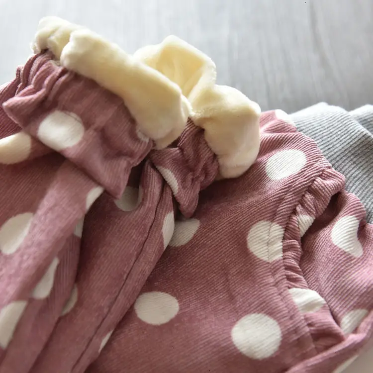 Новые детские зимние леггинсы для девочек; модные хлопковые плотные бархатные штаны для детей; повседневные теплые брюки; леггинсы для девочек; 1-6Y