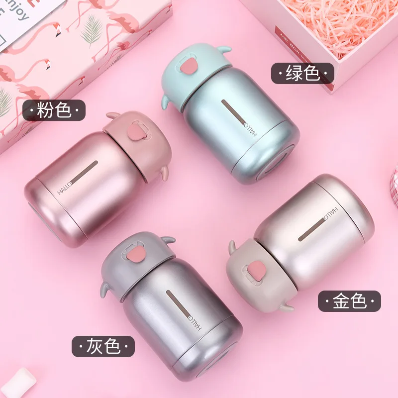 

Mini Cute 304 Stainless Steel Portable Insulated Cup Students Children Creative Men And Women Korean-style Insulation Pot Shatte