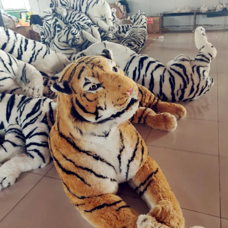 Dorimytrader Simulation Domineering Animal Tiger Плюшевые игрушки Большие удивительные реалистичные