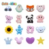 Cute-idea 10pcs/lot  Silicone Teether Beads Food Grade Animal Chewable Beads DIY Pacifier Chain Toys Accessories Baby Product 1