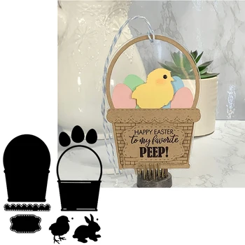 

Easter Egg&Animals In Basket Die Cuts For Card Making Happy Easter Metal Cutting Dies Stencils 2020 Embossing Crafts Cards