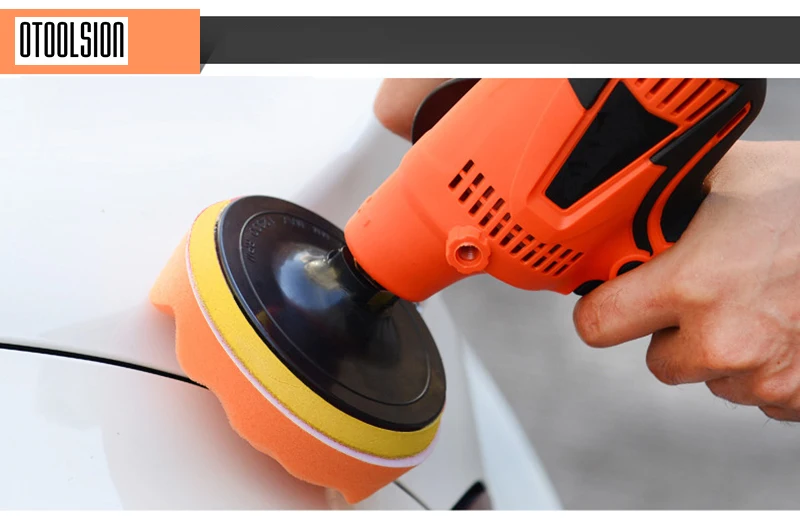 4inch 100mm Wool Buffing Pad Car Polishing Sponge Pad Kit Drill Adapter M10 Power Tool Accessory for Waxing Polishing (6)