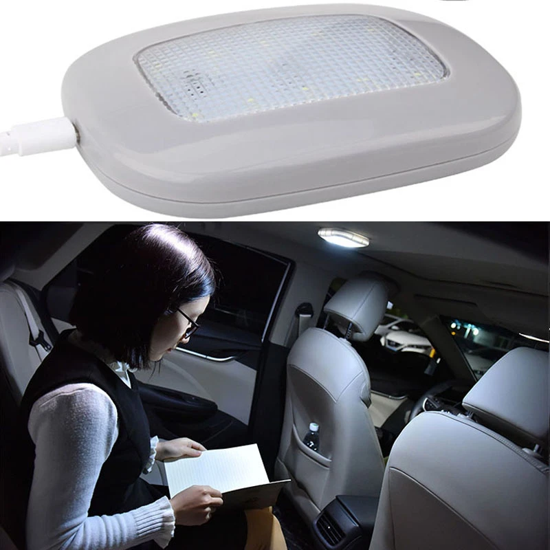 

Car Styling Interior LED Reading Light Vehicle Ceiling Roof Dome Bulb Auto Trunk USB Rechargeable Wireless Magnetic Night Lamp