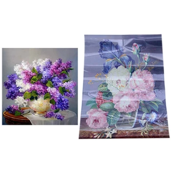 

Lavender 5D Diamond Embroidery DIY Craft Painting Cross Stitch(Lavender Flowers) & Big Peony