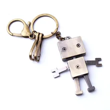 Робот-брелок, подвеска, креативный ключ, брелок для ключей из цинкового сплава, акция, небольшие подарки