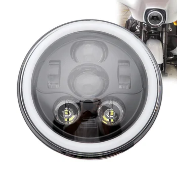 

7inch 45Wmotorcycle led headlight for Fatboy Heritage Softail Yamaha 7''projector Waterproof H4-H13 headlamp.