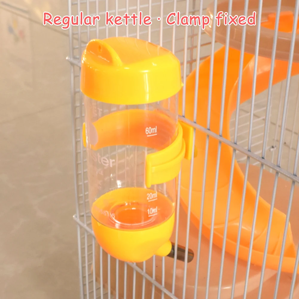 Conejo Hamster bebedero agua botella de 80ml para Cavy roedores Guinea la cabeza de cerdo de fuente de alimentación automática dispositivo dispensador