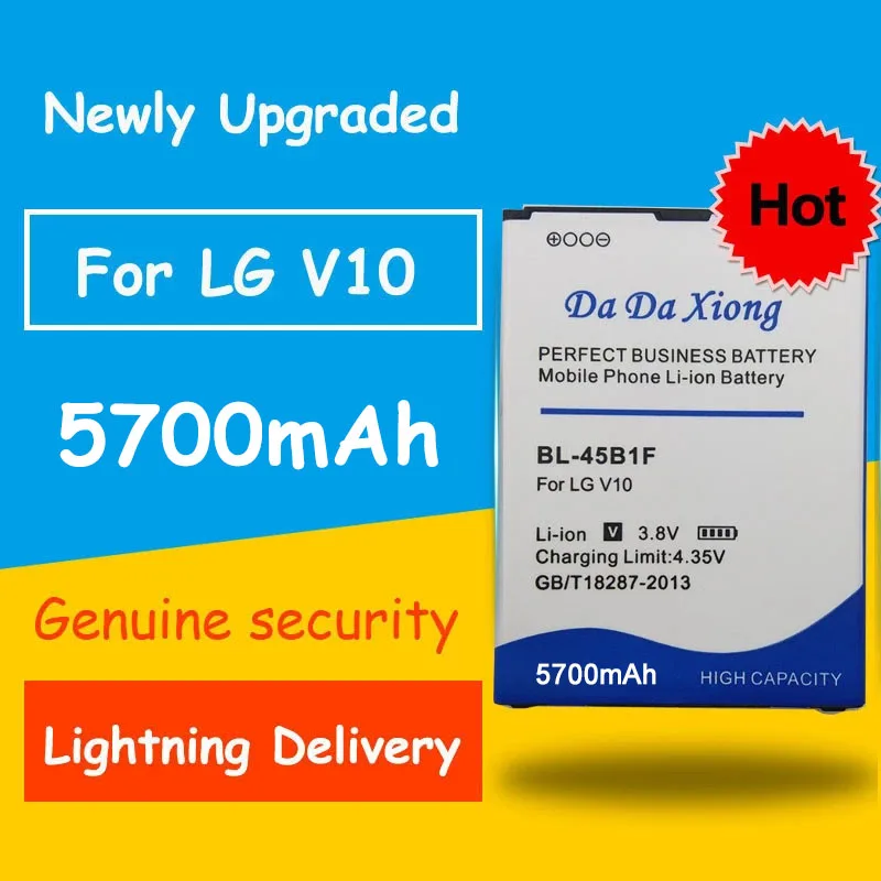 Бесплатная доставка 5700 мАч BL-45B1F BL45B1F батарея для LG V10 H961N F600 H900 H901 VS990 H968 H960 K520