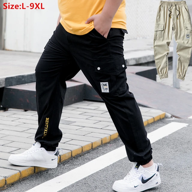 Pantalones deportivos de moda para hombre, talla grande, 5XL, 6XL, 7XL,  8XL, para correr, estilo hip-hop, para correr
