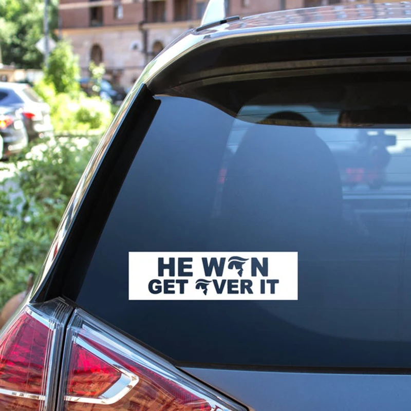 Black/Sliver He Won Get Over It Vinyl Car Decal Window Body Decor Stickers Top Quality Waterproof Removable S025 | Автомобили и