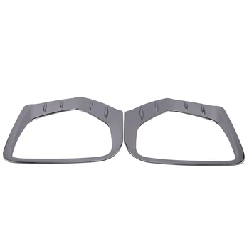 

Front Foglight Fog Light Lamp Cover Trim Frame Sticker Exterior Accessories for Hyundai Santafe Santa Fe 2019 ABS Chrome