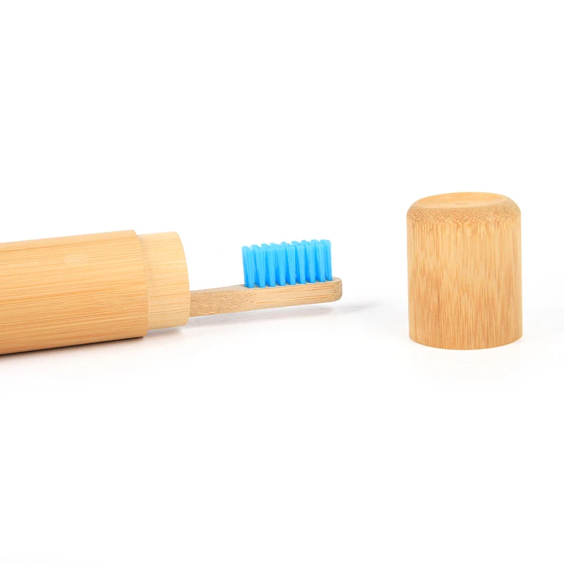 Портативный чехол для зубных щеток, Бамбуковая коробка для хранения зубной пасты, органайзер, аксессуары для ванной комнаты, дорожные товары Naturl