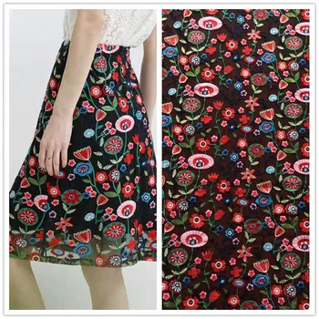 

Beautiful dress design fabric high quality embroidery African lace French mesh Nigerian lace for high-end wedding / dress 5ys