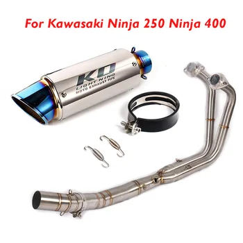 

Motorcycle Exhaust Muffler System Escape Header Tube Connect Pipe Slip on Exhaust for Kawasaki Ninja 400 Ninja 250 2017-2020