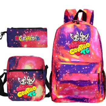 

Me Contro Te 3 Pcs / Set Backpack School Bags for Teenagers Boys and Girls Shoulder Backpack Pencil Case Kids Travel Backpack