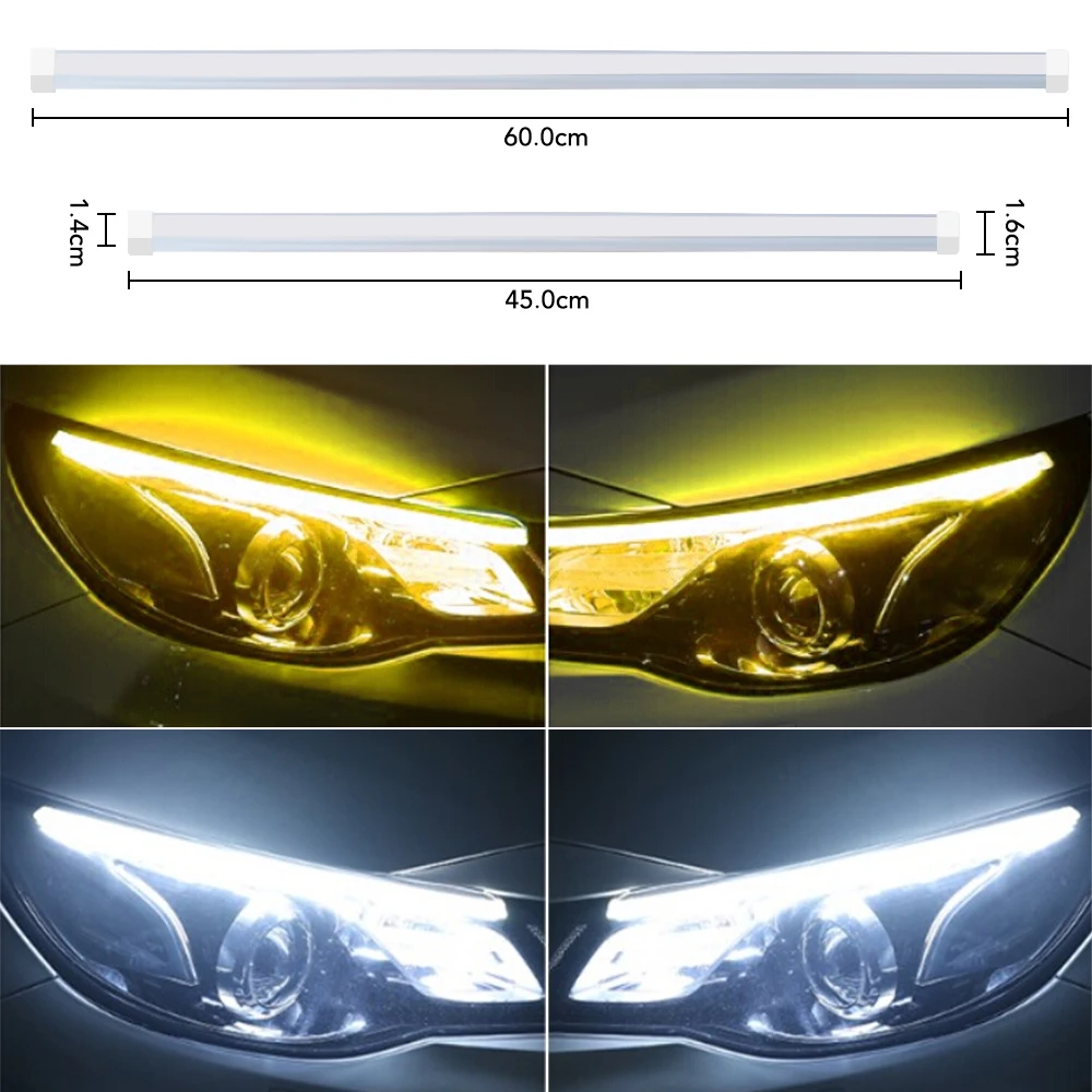 Car Daytime Running Light LED Safety Warning Strobe For Chrysler 200