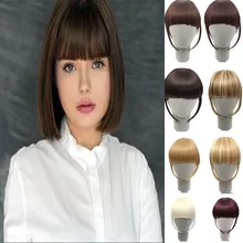 Xuanguang 15 ядер реальный Гроссо натуральный bang cabelo falso preto marrom auburn vermelho клип em franja de cabelo sintético