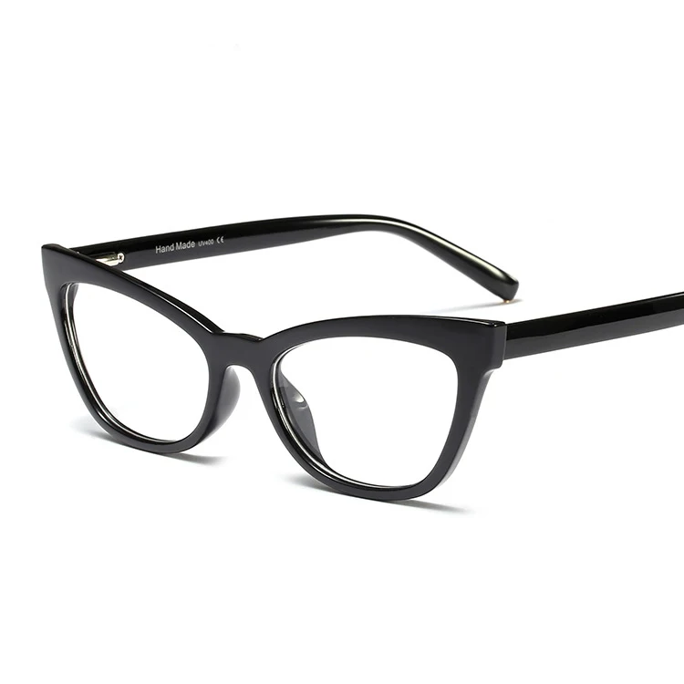 Женские оптические очки кошачий глаз очки Gafas для женщин Oculos анти-синие линзы - Цвет оправы: Белый