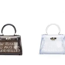 Модная женская мягкая прозрачная сумка-тоут, вечерняя Желейная сумка-кошелек с надписью Sac A основной водонепроницаемый сертификат, сумка-мессенджер через плечо