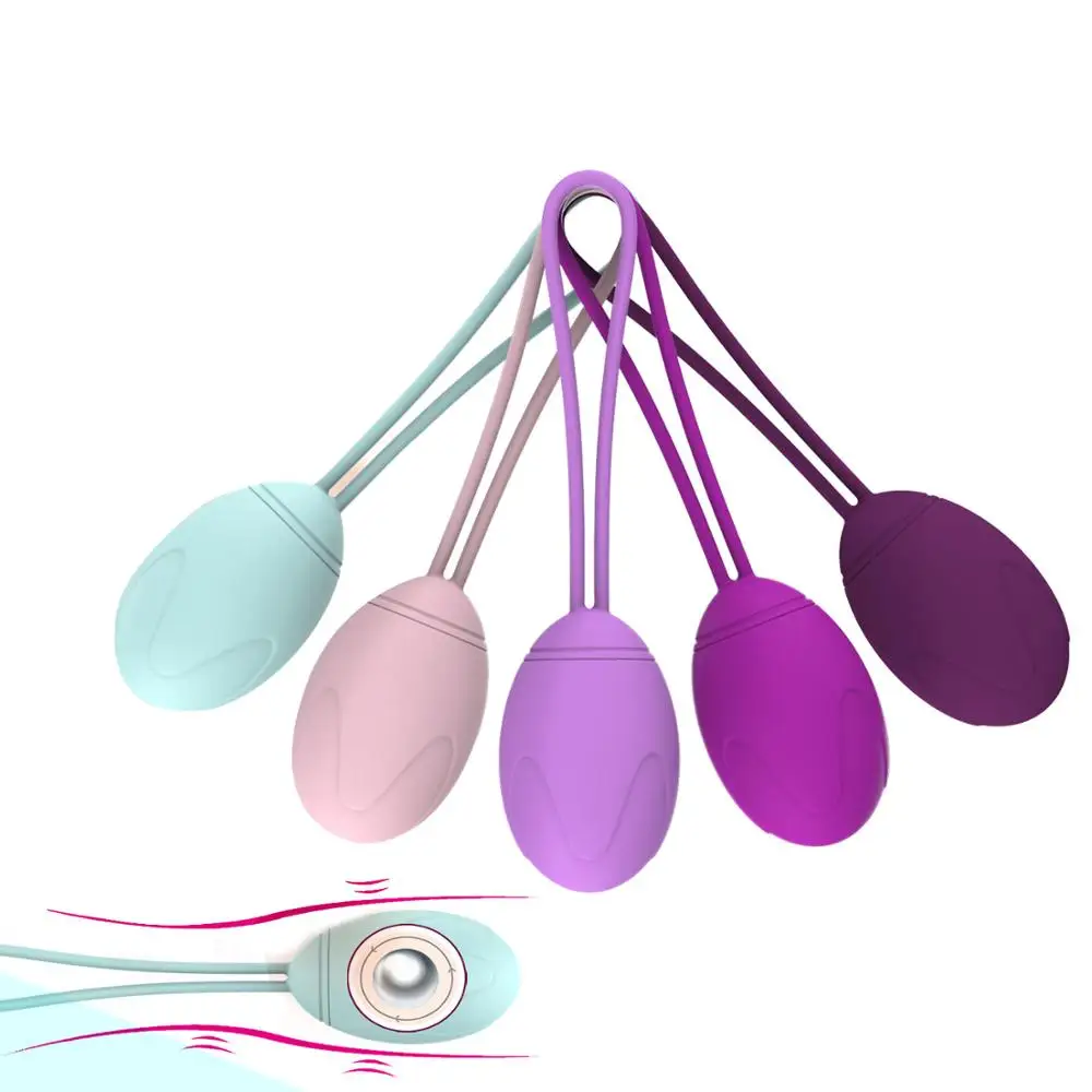 Smart Kegel Ball Vaginal Dumbbells Kegel Ben Wa Ball Vibrator Egg Vaginal Training Exercise Sex Toys for Women Products 5pcs/set