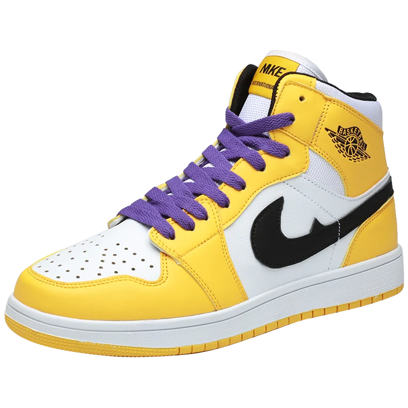 nuevos zapatos de baloncesto para Hombre, Zapatillas deportivas, amarillas, transpirables, para Hombre, botas de bal - Цвет: Золотой