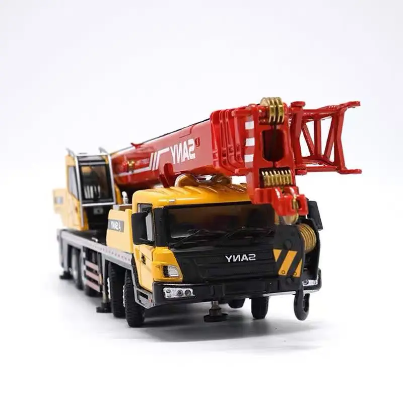 1/43 sany stc500 coche Mobile Crane Engineering Mechanical Truck Alloy Model 