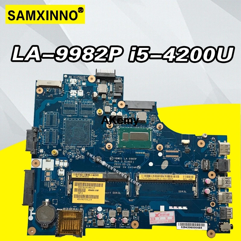 

CN-000GCY 000GCY 00GCY For Dell Inspiron 15R 5537 3737 Laptop Motherboard VBW01 LA-9982P i5-4200u 100% Work Perfectly