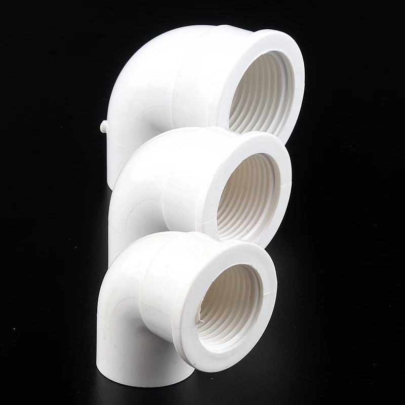 20~32mm Female Thread 90 Degree PVC Pipe Equal Connectors Garden Irrigation 1/2"~3/4" Reducing Elbow Joints Water Pipe Fittings