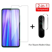 2 in 1 Tempered Glass For Xiaomi Redmi Note 8 pro 