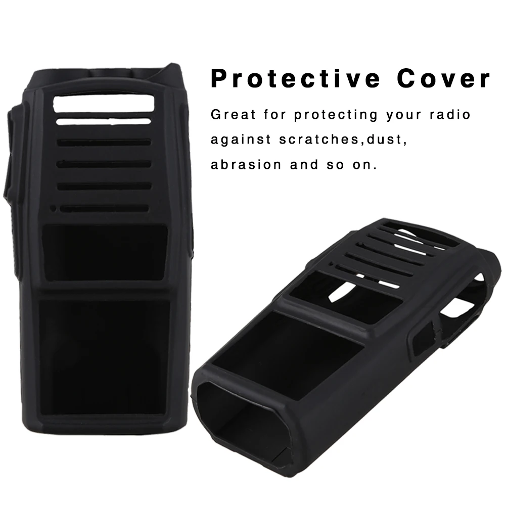 Funda protectora de silicona para $TERM impacto Baofeng UV82 de dos vías de Radio a prueba de golpes a prueba de polvo antideslizante Walkie Talkie funda para Shell Accesorios