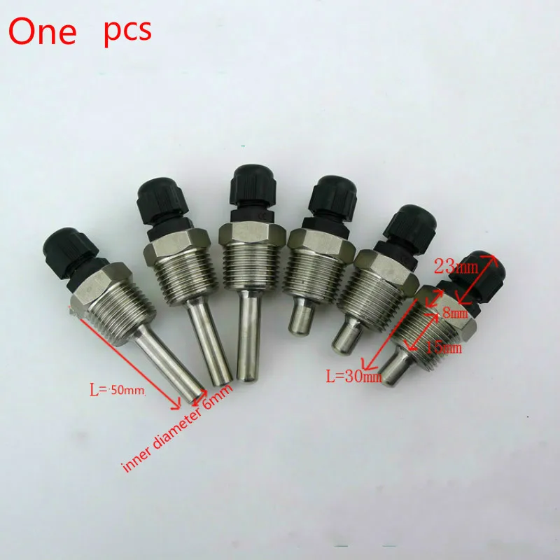 Карманный погружной рукав Thermowell из нержавеющей стали 304 BSP 1/2 дюйма для провода
