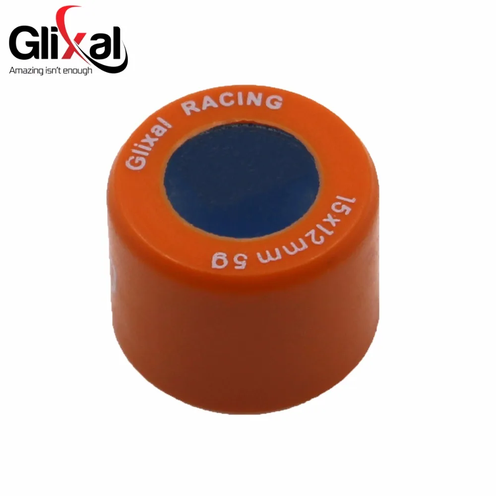 Фото Высокопроизводительный гоночный ролик вариатора Glixal 15x12 мм, набор весов 1PE40QMB Minarelli Jog 50cc 2-тактный двигатель для скутера (4g-10g) №4