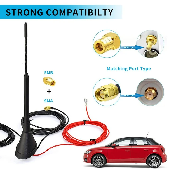 Antena DAB + GPS + FM para coche, antena DAB de montaje en techo superior  amplificada, impermeable, a prueba de polvo, accesorios universales para  coche - AliExpress