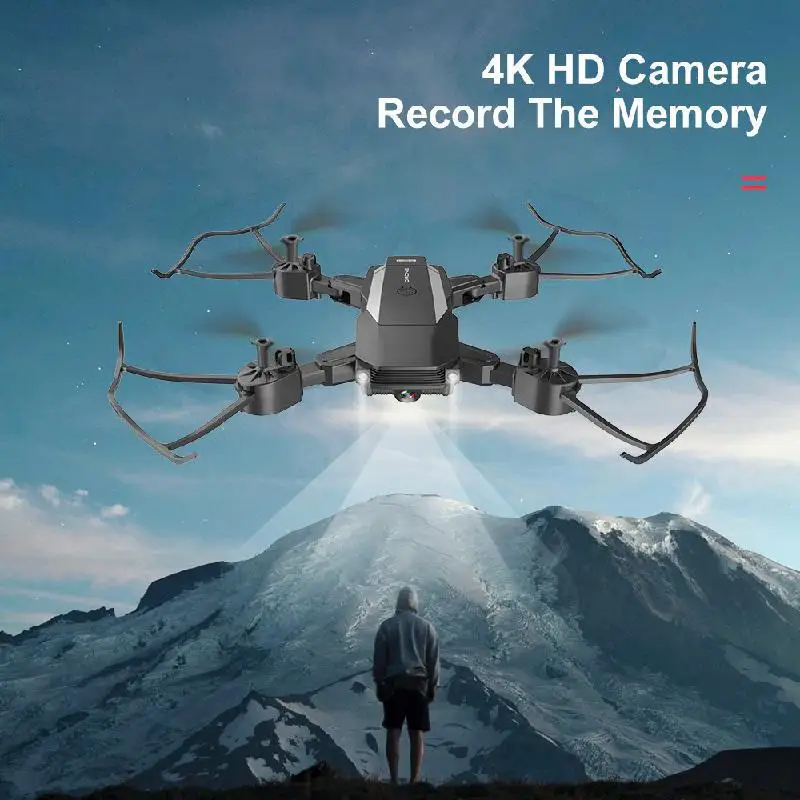 2020 New F84 RC Drone With 4k 1080P HD Camera Wifi Fpv Helicopter Blue And Black Foldable Quadcopter For Children Gift Toy