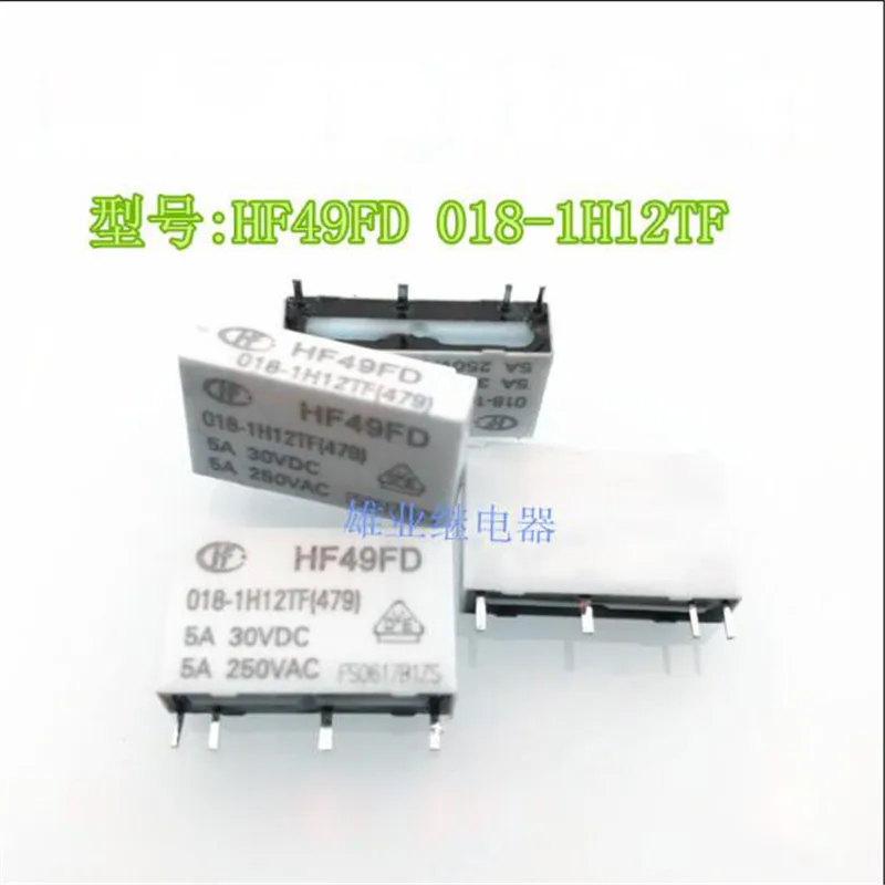 18V реле HF49FD 018-1H12TF HF49FD0181H12TF HF49FD 018 1H12TF HF49FD-018-1H12TF 18VDC 5A 4PIN