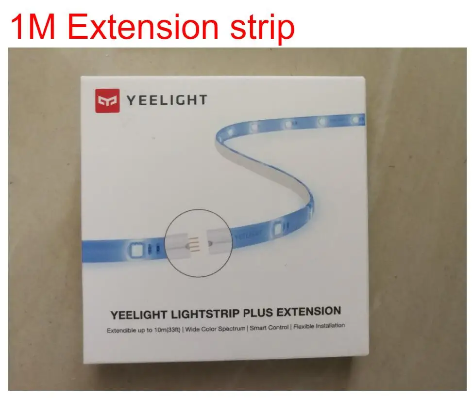 Xiao mi Yeelight умная световая полоса плюс 1 м выдвижной светодиодный проводник цвета RGB огни работа Alexa Google Assistant mi домашняя Автоматизация