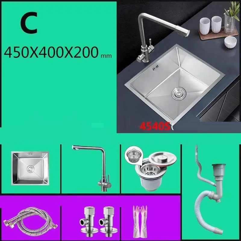 Кран Evier Lavello Cucina Integral Acero Inoxidable кухня Fregadero De Cocina Куба Lavabo Pia Cozinha мойка овощей - Цвет: Version L