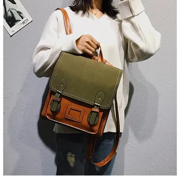 

2020 new women's shoulder bag college style anti-theft school bag multifunctional double zipper leisure travel backpack