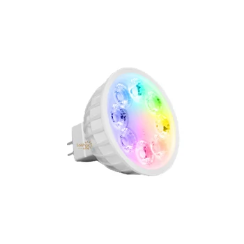 

4W Mi Light LED Bulb MR16 Lamp Light Dimmable AC/DC12V RGB + Warm White + White (RGB+CCT) Spotlight Indoor Holiday Decorationn
