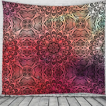 

Mandala pattern tapestry Indian Mandala Hippie Macrame Tapestry Wall Hanging Boho decor Psychedelic Witchcraft Tapestry