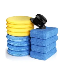 1 Набор, автомобильная губка для воска, ручная полировка, воск, Эксклюзивный набор, автомойка, автоматическая очистка, полировальная губка, набор, автомобильные аксессуары