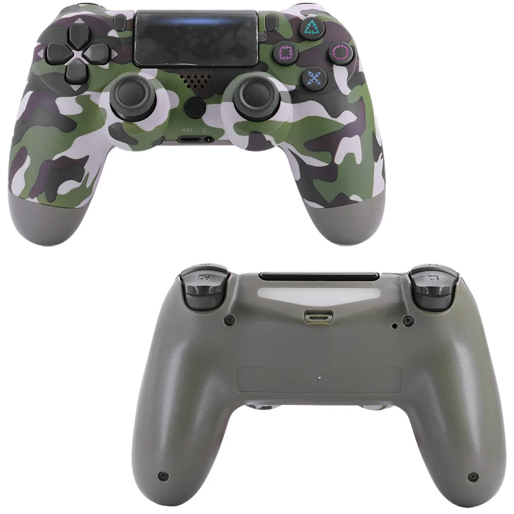 Green Camouflage Беспроводной геймпад для PS4 контроллер Bluetooth беспроводной контроллер для PS4 Геймпад подходит для PS3 для Dualshock 4 Вибрационный джойстик - Цвет: Green Camouflage