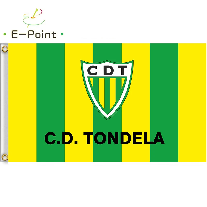 Флаг Португалии C.D. Tondela 3 фута * 5 футов (90*150 см) размер рождественские украшения