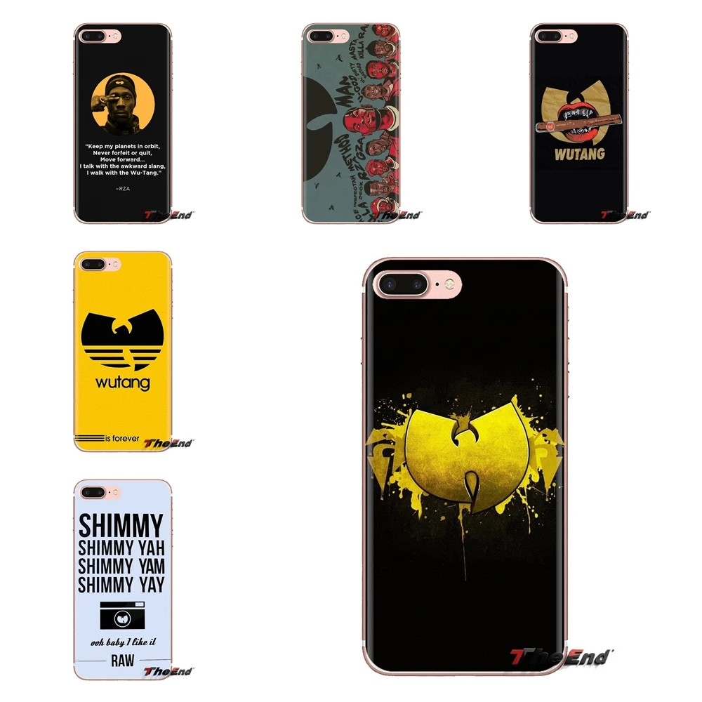 For iPod Touch Apple iPhone 4 4S 5 5S SE 5C 6 6S 7 8 X XR XS Plus MAX Transparent Soft Cases Covers Wu Tang |
