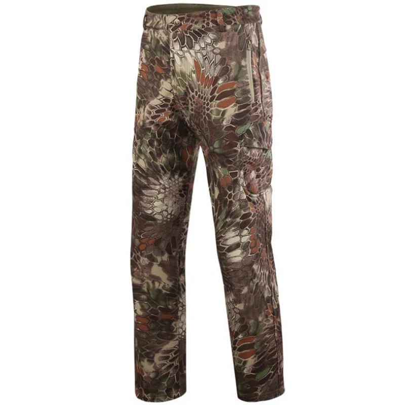 TAD Sharkskin Мужские штаны дышащие водонепроницаемые армейские Сталкер камуфляжные длинные брюки армейские военные тактические брюки карго - Цвет: mountain python