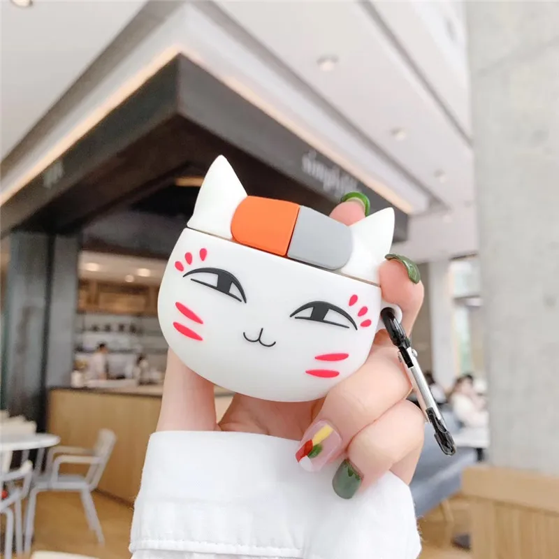 

Japan 3D Cute Anime Cat Earphone Case For Airpods Case Silicone Headphone Protector Cover For Apple Airpods 1 2 For Earpods Case